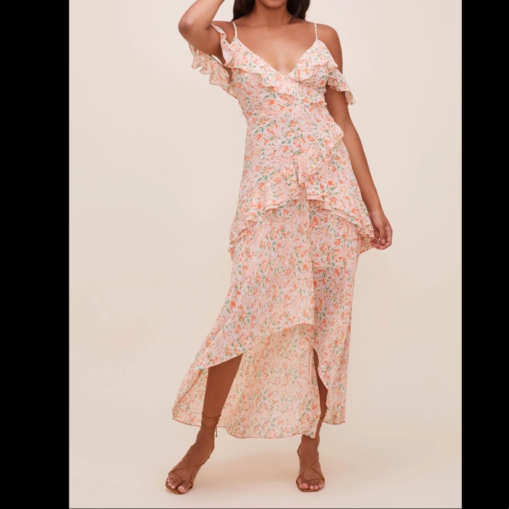 ASTR The Label Pemberley Floral High Low Dress